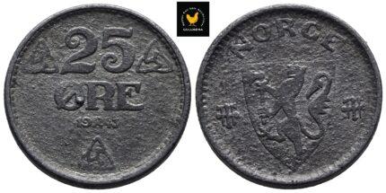 1943 Norge 25 Øre