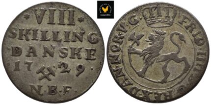 1729 Norge 8 Skilling