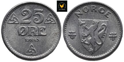 1943 Norge 25 Øre