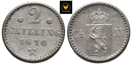 1870 Norge 2 Skilling