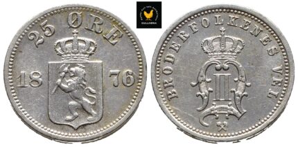 1876 Norge 25 Øre