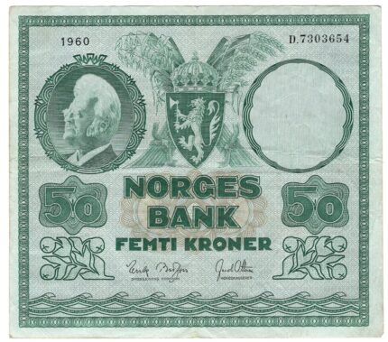 1960 Norge 50 Kroner D
