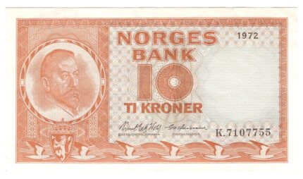 1972 Norge 10 Kroner K