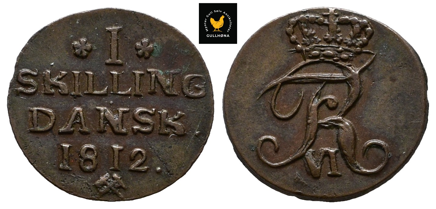 68666g00 1812 Norge 1 Skilling