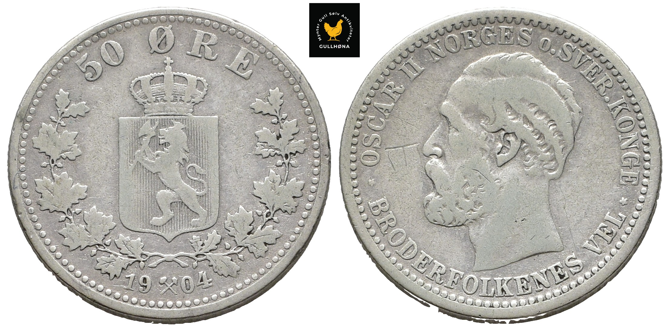68722g00 1904 Norge 50 Øre