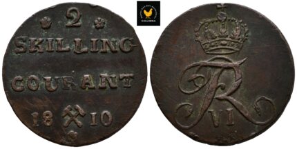1810 Norge 2 Skilling ''Rosetter''