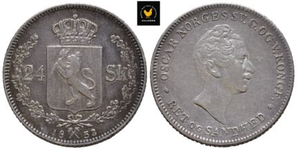 1853 Norge 24 Skilling