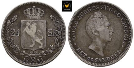 1855 Norge 24 Skilling