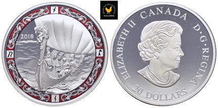 2018 Canada 20 Dollars ''Viking Voyage''