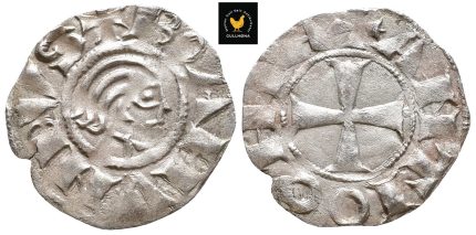 1149-1163 Korsfarerstatene. Bohemond III. BL Denier. Antiokia