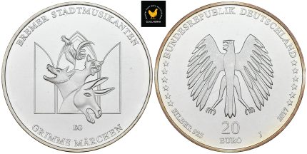 2017 Tyskland 20 Euro Proof - Bremer Stadtmusikanten