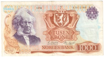 1978 Norge 1000 Kroner A.7872580