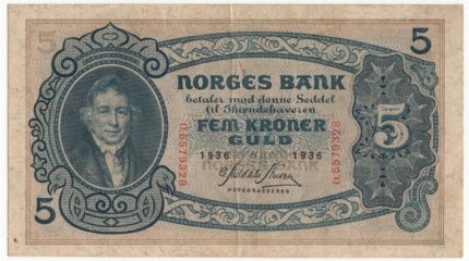1936 Norge 5 Kroner O