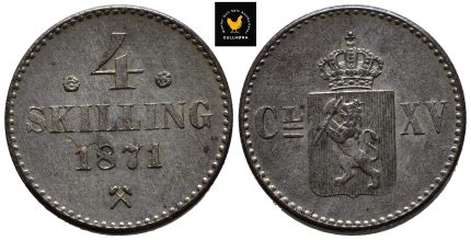 1871 Norge 4 Skilling