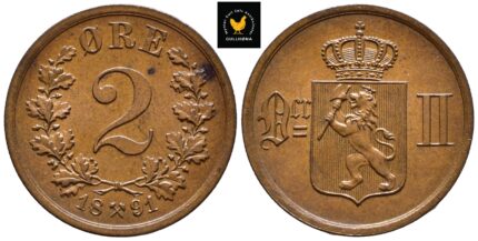 1891 Norge 2 Øre