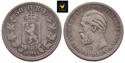 1891 Norge 50 Øre