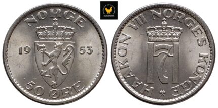 1953 Norge 50 Øre