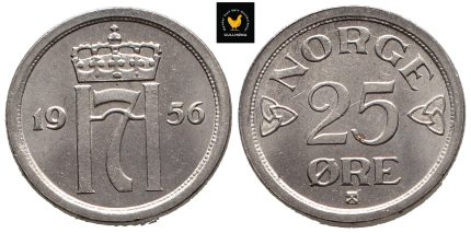 1956 Norge 25 Øre