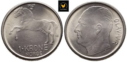 1967 Norge 1 Krone
