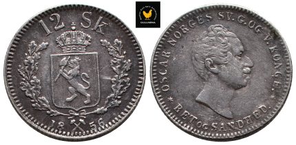 1856 Norge 12 Skilling