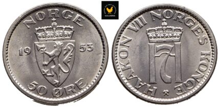 1953 Norge 50 Øre