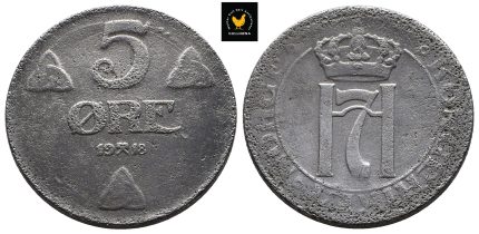 1918 Norge 5 Øre