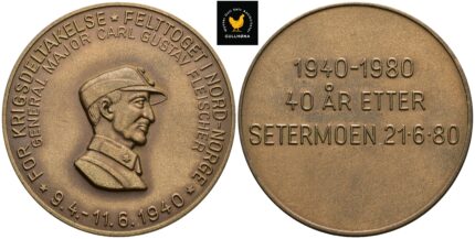1980 For Krigsdeltagelse, Felttoget i Nord-Norge 9.4.-11.06.1940, 24 gram