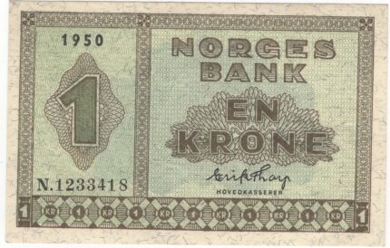 1950 Norge 1 Krone N