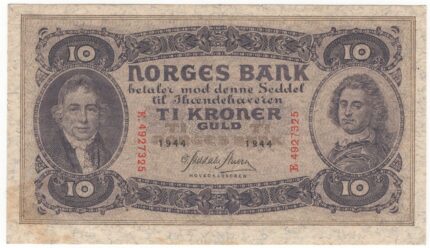 1944 Norge 10 Kroner E