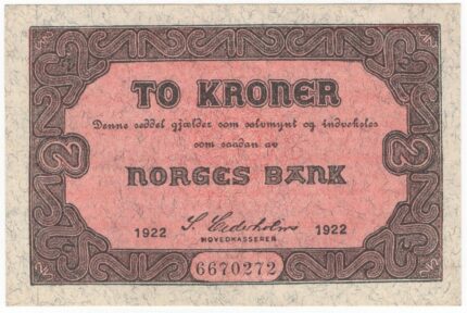 1922 Norge 2 Kroner