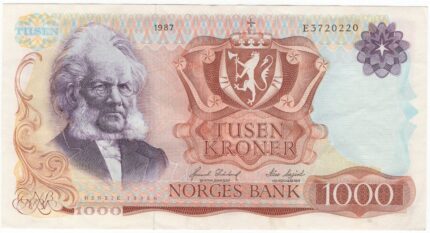 1987 E Norge 1000 Kroner