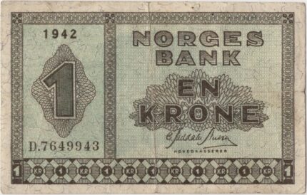 1942 Norge 1 Kroner D.7649943, 1-