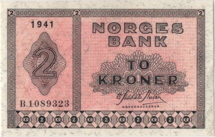 1941 Norge 2 Kroner, B.1089323, 01