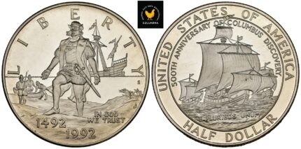 1992-S USA 1/2 Dollar - Columbus Voyage 500th Anniversary
