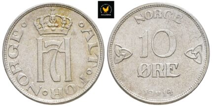 1914 Norge 10 Øre, 0/01