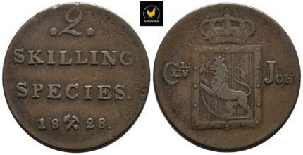 1828 Norge 2 Skilling, 1