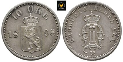 1898 Norge 10 Øre, 0/01