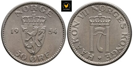 1954 Norge 50 Øre, 01