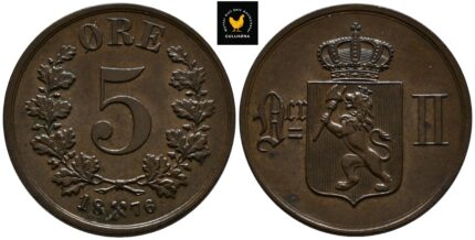 1876 Norge 5 Øre, 0