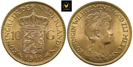 1912 Nederland 10 Gulden, 0/01
