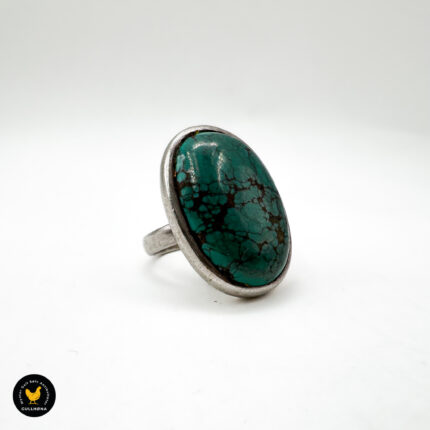 Ring med turkis stein