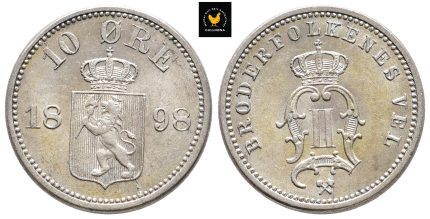 1898 Norge 10 Øre, 0/01