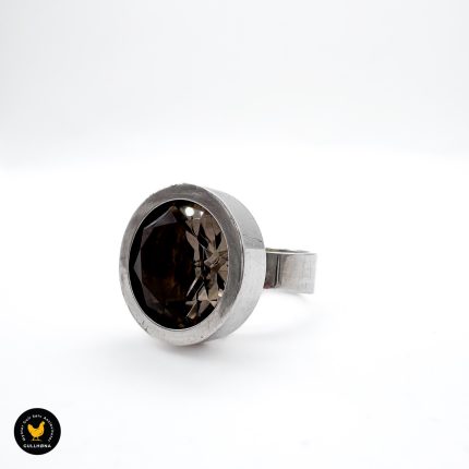 Elis Kauppi sølv ring bergkrystall finland