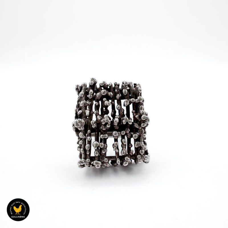 Statement sølv ring 1